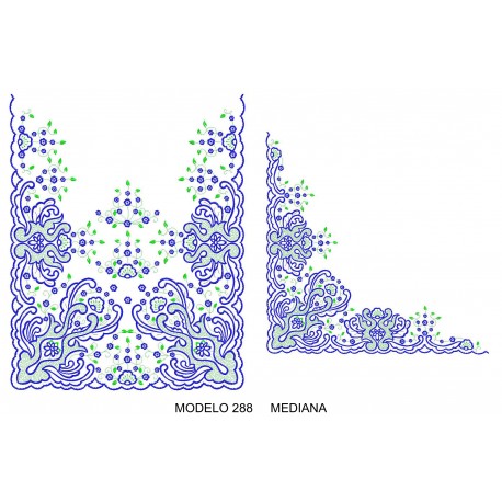 Manteleta valenciana - mediana MOD 288