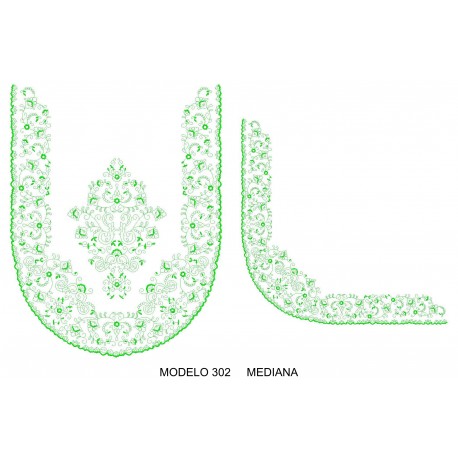 Manteleta valenciana - mediana MOD 302