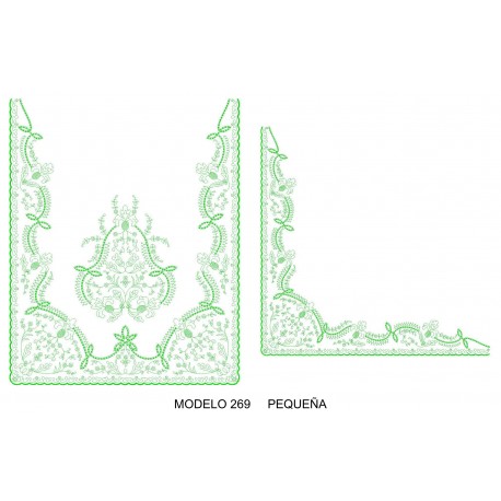 Manteleta valencia - pequeña MOD 269