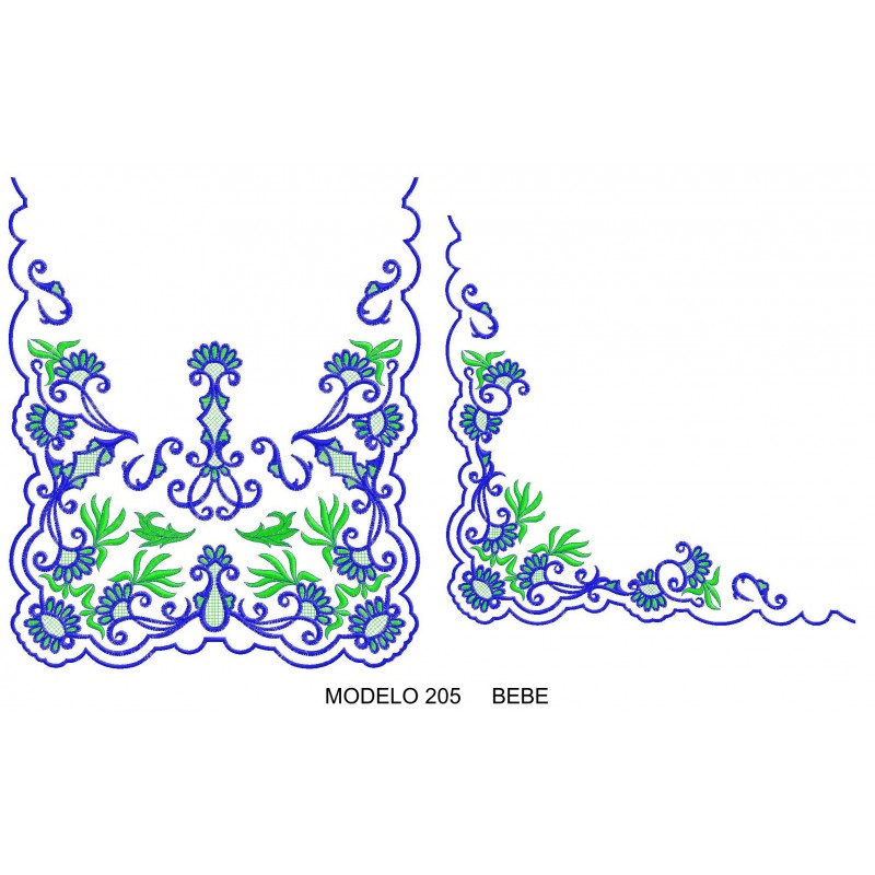 Manteleta valencia - bebé MOD 205