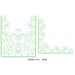Manteleta valencia - bebé MOD 304