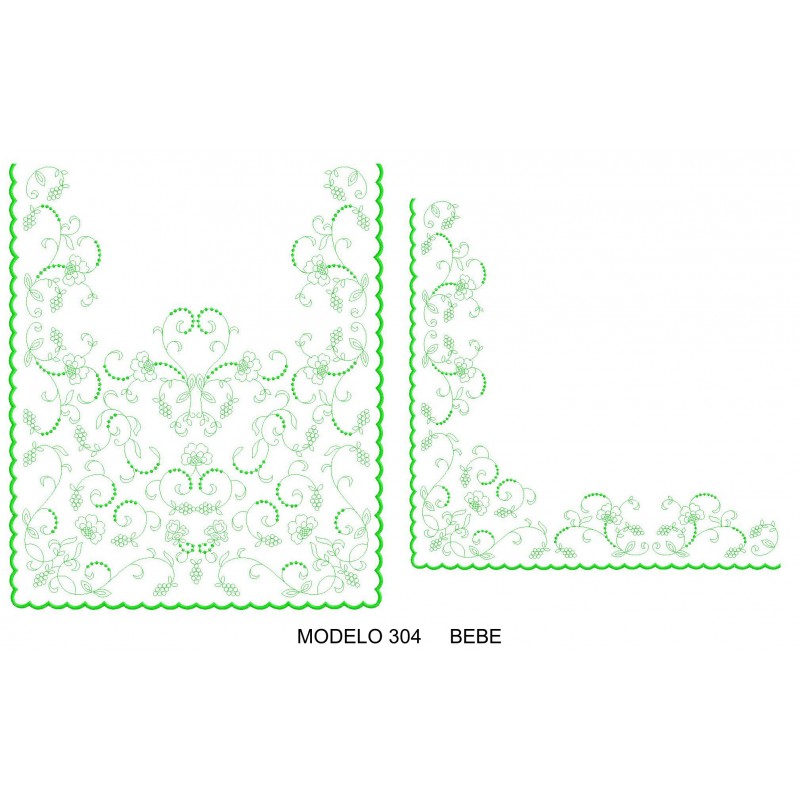 Manteleta valencia - bebé MOD 304