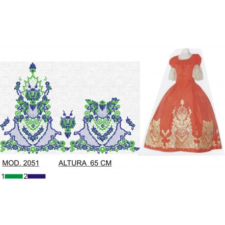 BORDADO SIN TEJIDO TRA2051