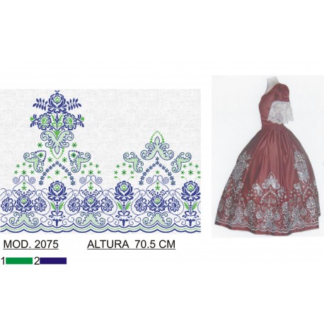 BORDADO SIN TEJIDO TRA2075