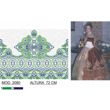 BORDADO SIN TEJIDO TRA2080