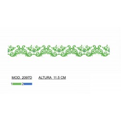BORDADO CON TEJIDO TRA2097D