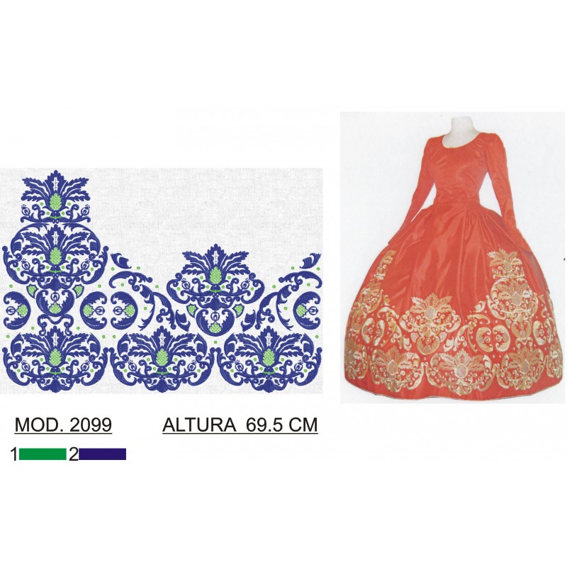 BORDADO SIN TEJIDO TRA2099