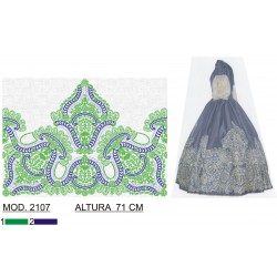 BORDADO SIN TEJIDO TRA2107