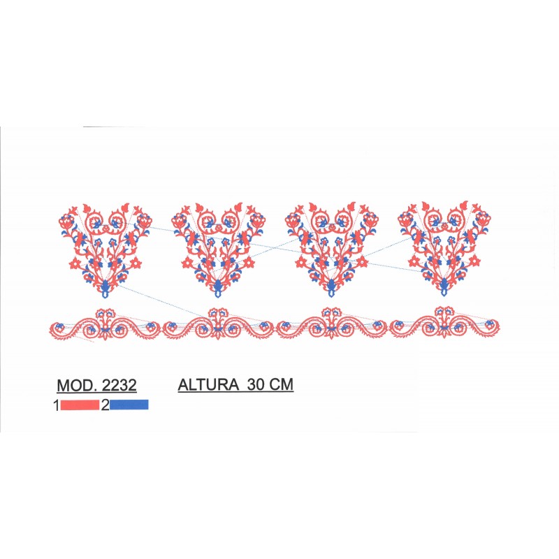 BORDADO SIN TEJIDO TRA2232