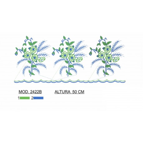 BORDADO CON TEJIDO TRA2422B