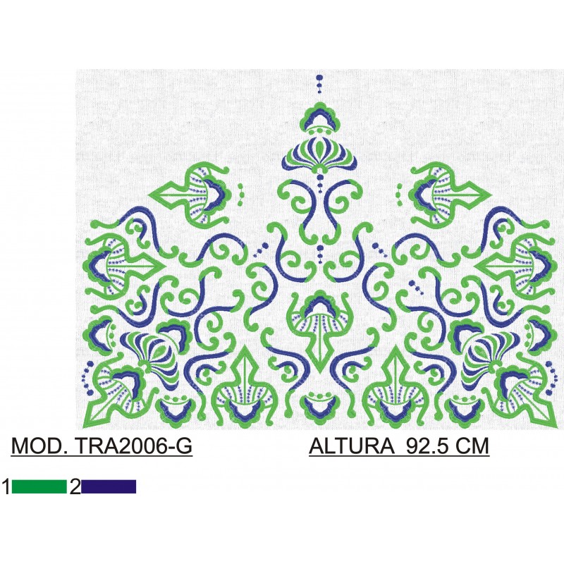 BORDADO CON TEJIDO AMPLIADO TRA2006-G