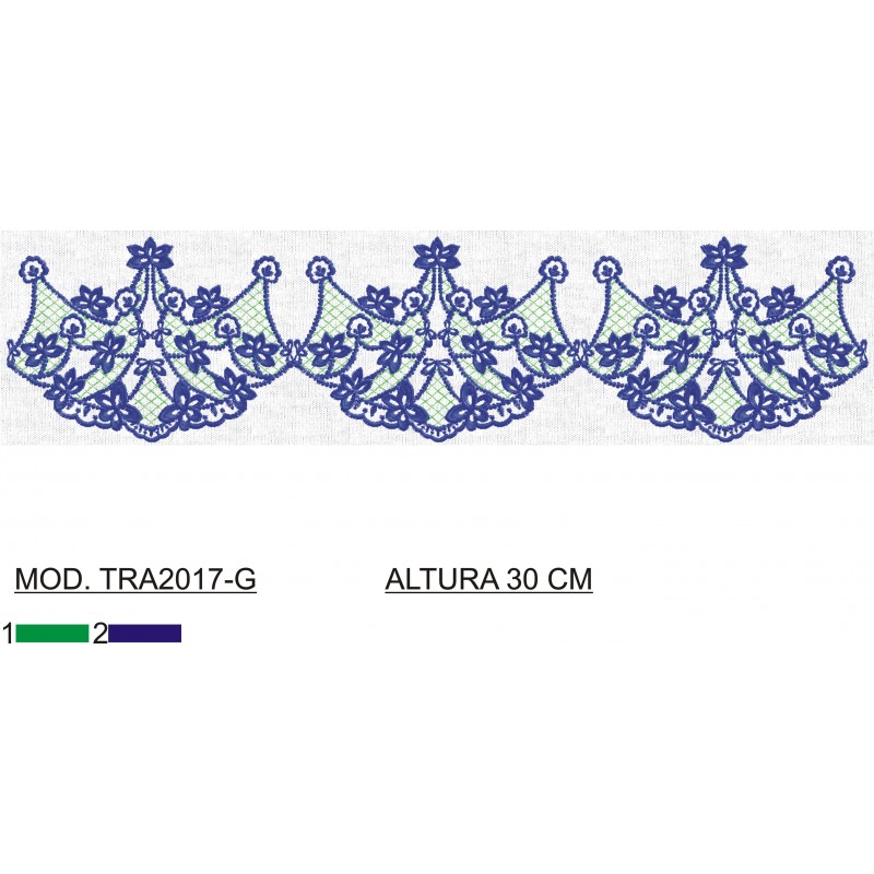 BORDADO CON TEJIDO AMPLIADO TRA2017-G