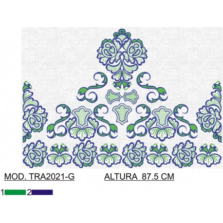 BORDADO SIN TEJIDO AMPLIADO TRA2021-G
