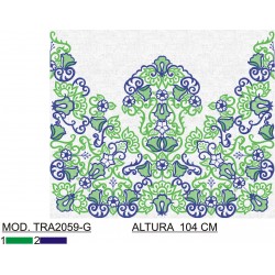 BORDADO SIN TEJIDO AMPLIADO TRA2059-G