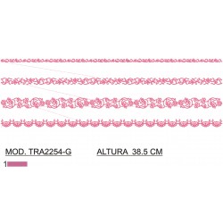 BORDADO CON TEJIDO AMPLIADO TRA2254-G