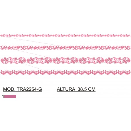 BORDADO CON TEJIDO AMPLIADO TRA2254-G