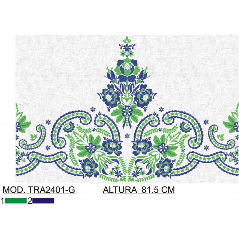 BORDADO SIN TEJIDO AMPLIADO TRA2401-G