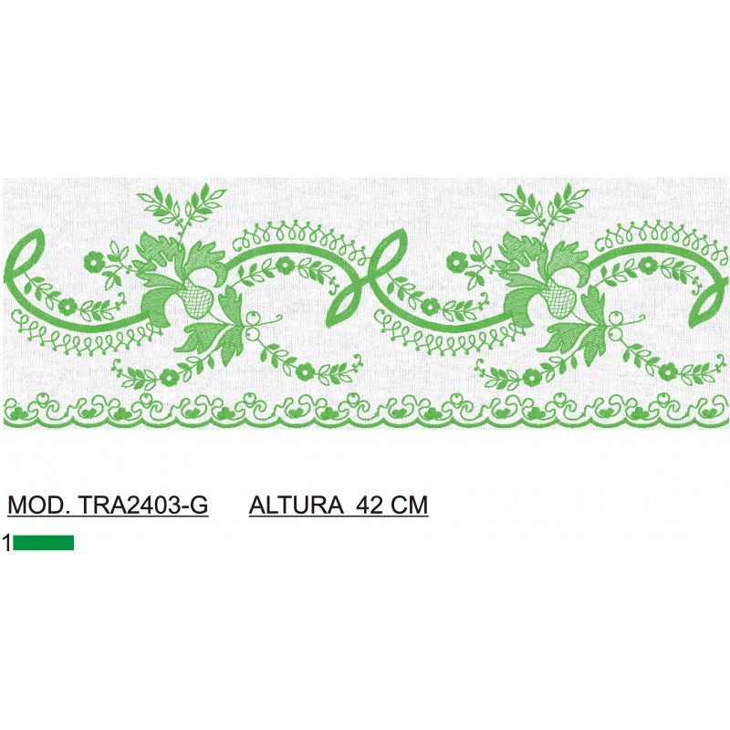 BORDADO SIN TEJIDO AMPLIADO TRA2403-G