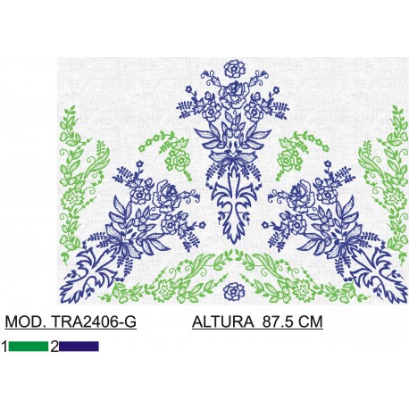 BORDADO SIN TEJIDO AMPLIADO TRA2406-G