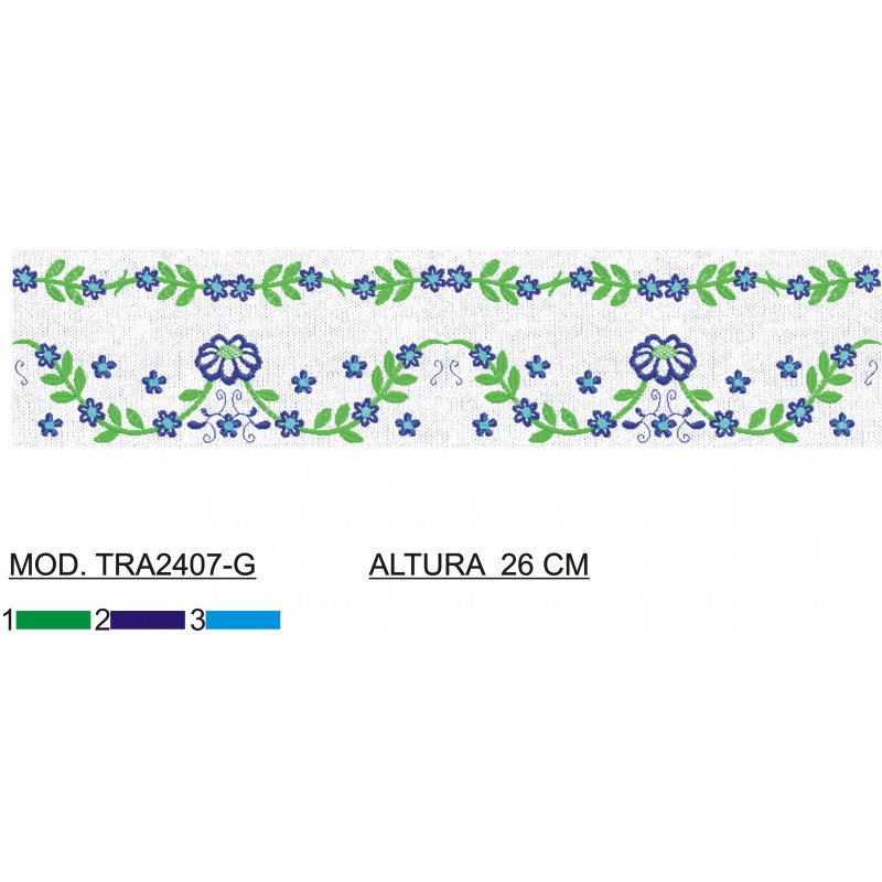 BORDADO SIN TEJIDO AMPLIADO TRA2407-G