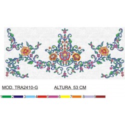 BORDADO SIN TEJIDO AMPLIADO TRA2410-G