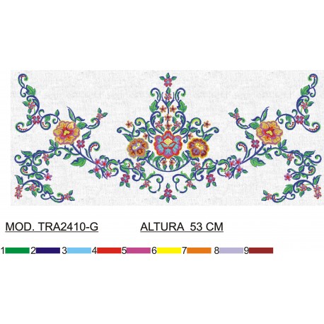 BORDADO SIN TEJIDO AMPLIADO TRA2410-G