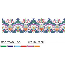 BORDADO SIN TEJIDO AMPLIADO TRA2411B-G