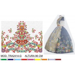 BORDADO SIN TEJIDO AMPLIADO TRA2414-G