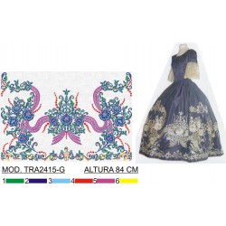 BORDADO SIN TEJIDO AMPLIADO TRA2415-G