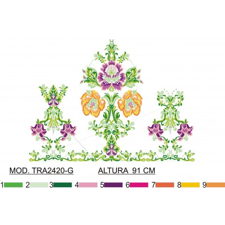 BORDADO SIN TEJIDO AMPLIADO TRA2420-G